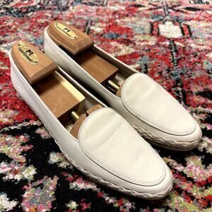 GOOD VTG Salavatore Ferragmo Boutique White Espadrille Made in Italy 8 Narrow